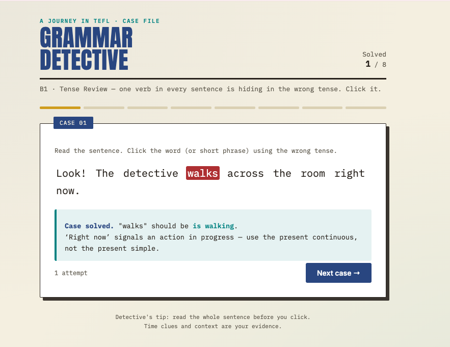 Detective Game with Claude